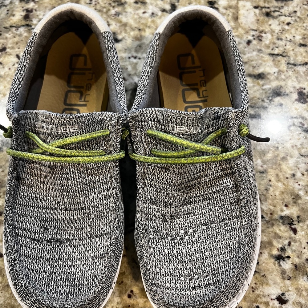 Hey Dudes. Daughter wore them a handful of times. Great condition.